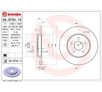 Brembo 08.9734.11 Prime Brake Disc