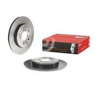 2x Brake disc solid 08.A332.11 BREMBO for AUDI SEAT