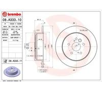 BREMBO 08.A333.11 Brake disc