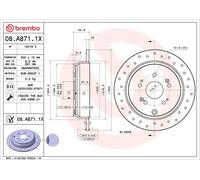 BREMBO 08.A871.1X Brake disc