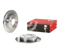 Brembo Brake Discs 08.A916.10 234mm Solid Rear Pair for KIA Picanto 1.1 (04-11)