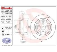 BREMBO 08.A957.11 Brake disc