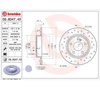 BREMBO 08.B347.4X Brake disc