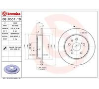 ✅Fits BREMBO 08.B557.10 Brake disc 1 pc. 08.B557.10 Brembo offer ⭐UK Seller⭐