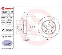 BREMBO 08.C046.11 Brake Disc