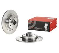 2x Brake disc solid 08.C742.37 BREMBO for RENAULT GRAND SCÉNIC III