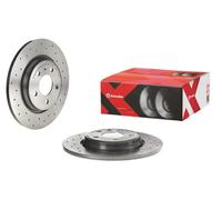 2x Brake disc solid 08.D060.1X BREMBO for VW AUDI