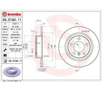 BREMBO 08.D180.11 Brake disc