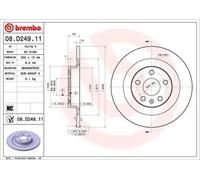Brembo 08.D249.11 Prime Brake Disc
