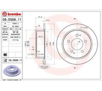 BREMBO 08.D568.11 Brake disc
