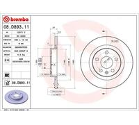 Brembo Brake Disc 08.D893.11 – for Volvo XC40 T2