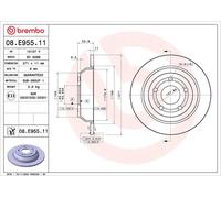 08.E955.11 Brake Disc 2 Pieces Rear Solid 271mm Diameter Fits Ford Puma Brembo