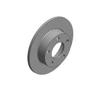 2x Brake disc solid 100.1232.20 ZIMMERMANN for AUDI VW