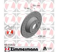 ZIMMERMANN 100.3328.52 Brake disc
