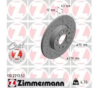 ZIMMERMANN 110.2213.52 Brake disc