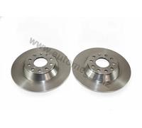 2x Brake disc solid 120017710 AUTOMEGA for AUDI A6 C6 A6 C6 Avant