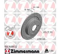 ZIMMERMANN 150.3489.52 Brake disc