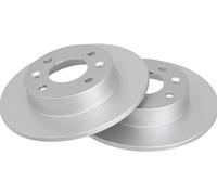 2x Brake disc solid 15116 A.B.S. for RENAULT SUPER 5 EXTRA Van TWINGO I CLIO I