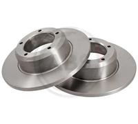 2x Brake disc solid 15615 A.B.S. for LAND ROVER RANGE ROVER DISCOVERY I 90 I