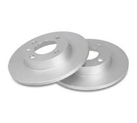 2x Brake disc solid 15703 A.B.S. for AUDI VW SEAT