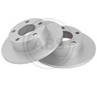 2x Brake disc solid 15712 A.B.S. for AUDI 100 C3 Saloon 200 C2 Saloon QUATTRO