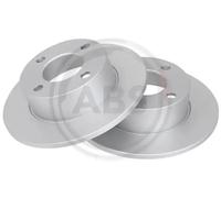 2x Brake disc solid 15749 A.B.S. for AUDI 80 B3 Saloon 100 C2 Saloon COUPE B2