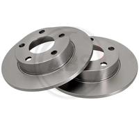 ABS All Brake Systems Brake Disc 15798 Solid – Fits Audi 100 C3 Saloon/Avant & A8 D2 – 2 pcs L&R