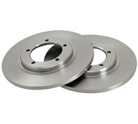 2x Brake disc solid 15843 A.B.S. for DAIHATSU BERTONE