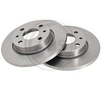 2x Brake disc solid 15860 A.B.S. for LADA ZAZ
