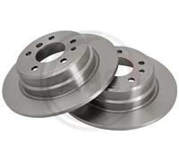 2x Brake disc solid 15872 A.B.S. for BMW 7