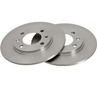 2x Brake disc solid 15881 A.B.S. for CITROËN PEUGEOT