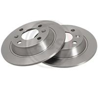 2x Brake disc solid 15890 A.B.S. for SAAB 900 Combi Coupe 9000 Hatchback 900
