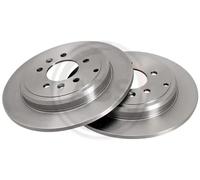 2x Brake disc solid 15982 A.B.S. for PEUGEOT 605