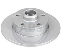 2x Brake disc solid 16081 A.B.S. for VW SEAT