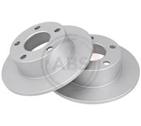 ABS All Brake Systems Brake Disc 16099 - Solid - 2 pcs (L&R) for Audi, VW, Skoda