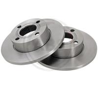 2x Brake disc solid 16100 A.B.S. for AUDI 80 B4 Saloon