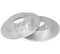 2x Brake disc solid 16104 A.B.S. for NISSAN PRIMERA PRIMERA Hatchback