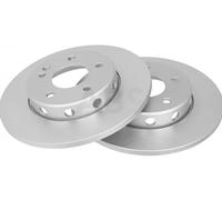 2x Brake disc solid 16179 A.B.S. for MERCEDES-BENZ C-CLASS