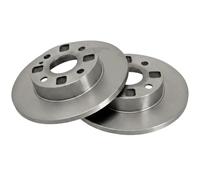 2x Brake disc solid 16225 A.B.S. for MAZDA 121 II