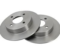 ABS 16244 Rear Brake Discs Pair 240mm Solid Fits Nissan Micra 43206-5F001