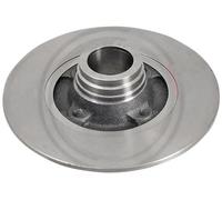 2x Brake disc solid 16286 A.B.S. for RENAULT CLIO I CLIO Mk II THALIA I