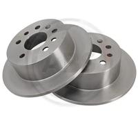 2x Brake disc solid 16287 A.B.S. for OPEL SAAB
