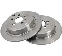 2x Brake disc solid 16289 A.B.S. for PEUGEOT FIAT CITROËN