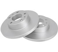 2x Brake disc solid 16290 A.B.S. for PEUGEOT FIAT CITROËN