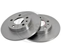 2x Brake disc solid 16313 A.B.S. for ALFA ROMEO GTV SPIDER