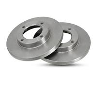 2x Brake disc solid 16324 A.B.S. for PIAGGIO DAIHATSU
