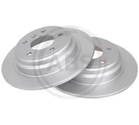 2x Brake disc solid 16341 A.B.S. for BMW 5