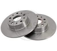 2x Brake disc solid 16583 A.B.S. for ALFA ROMEO 166