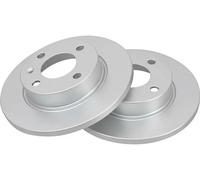 2x Brake disc solid 16627 A.B.S. for SKODA VW