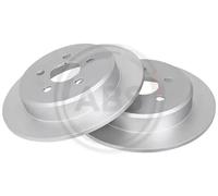 2x Brake disc solid 16724 A.B.S. for CHRYSLER DODGE